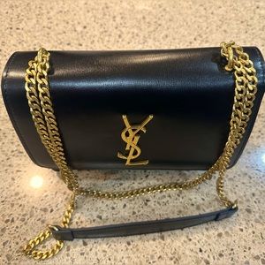 Beautiful black and gold chain purse